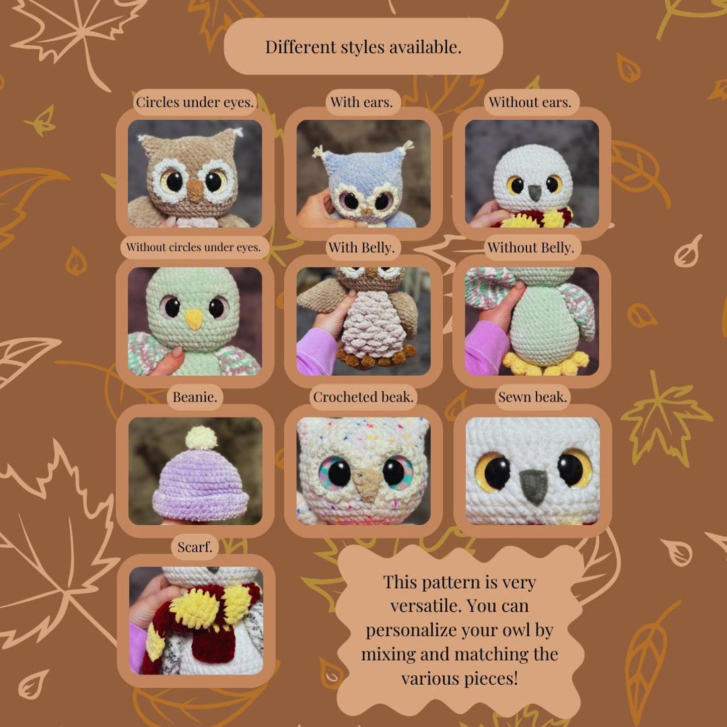 Cutest Huggable Owl Crochet Pattern