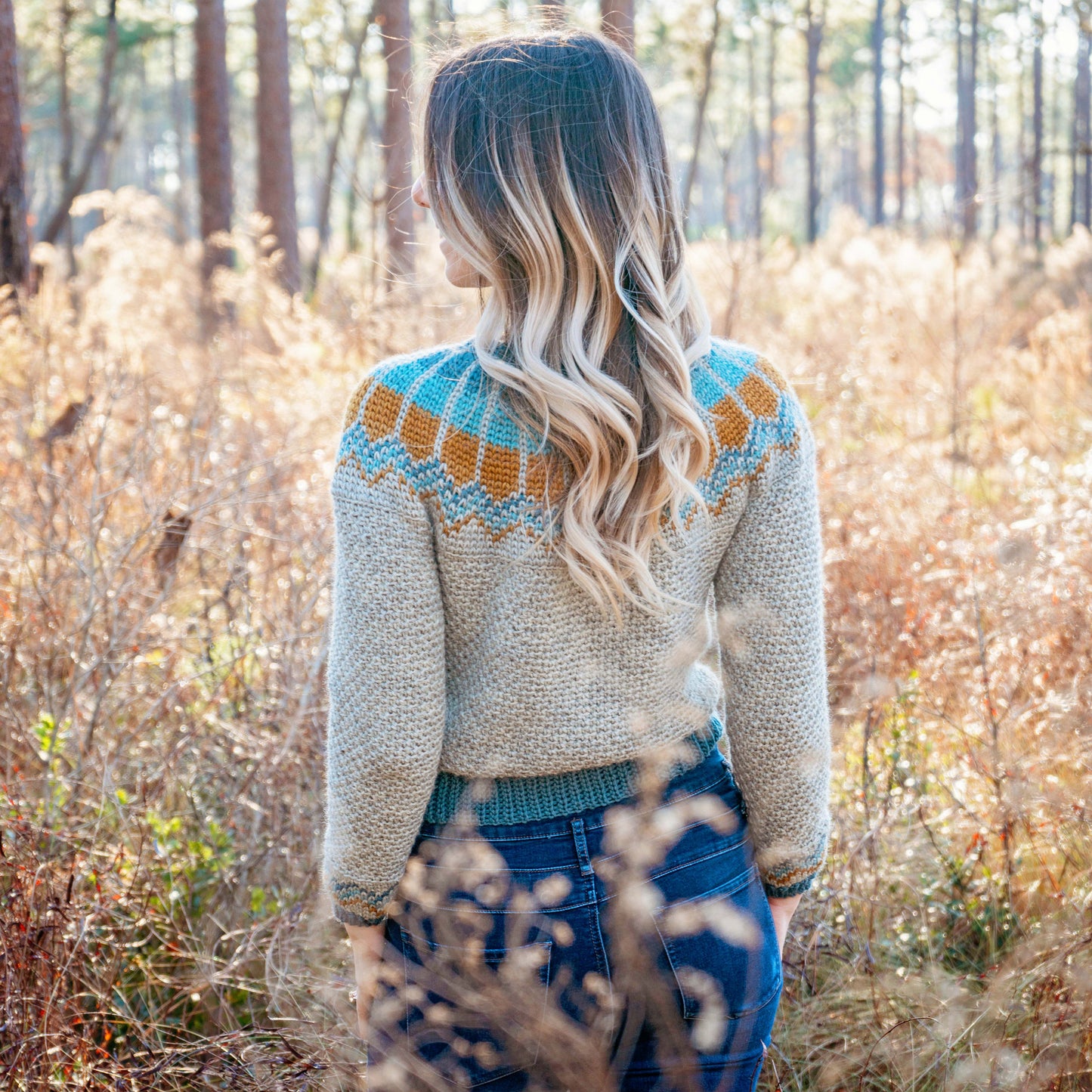 Aztec Style Comfy Sweater Crochet Pattern