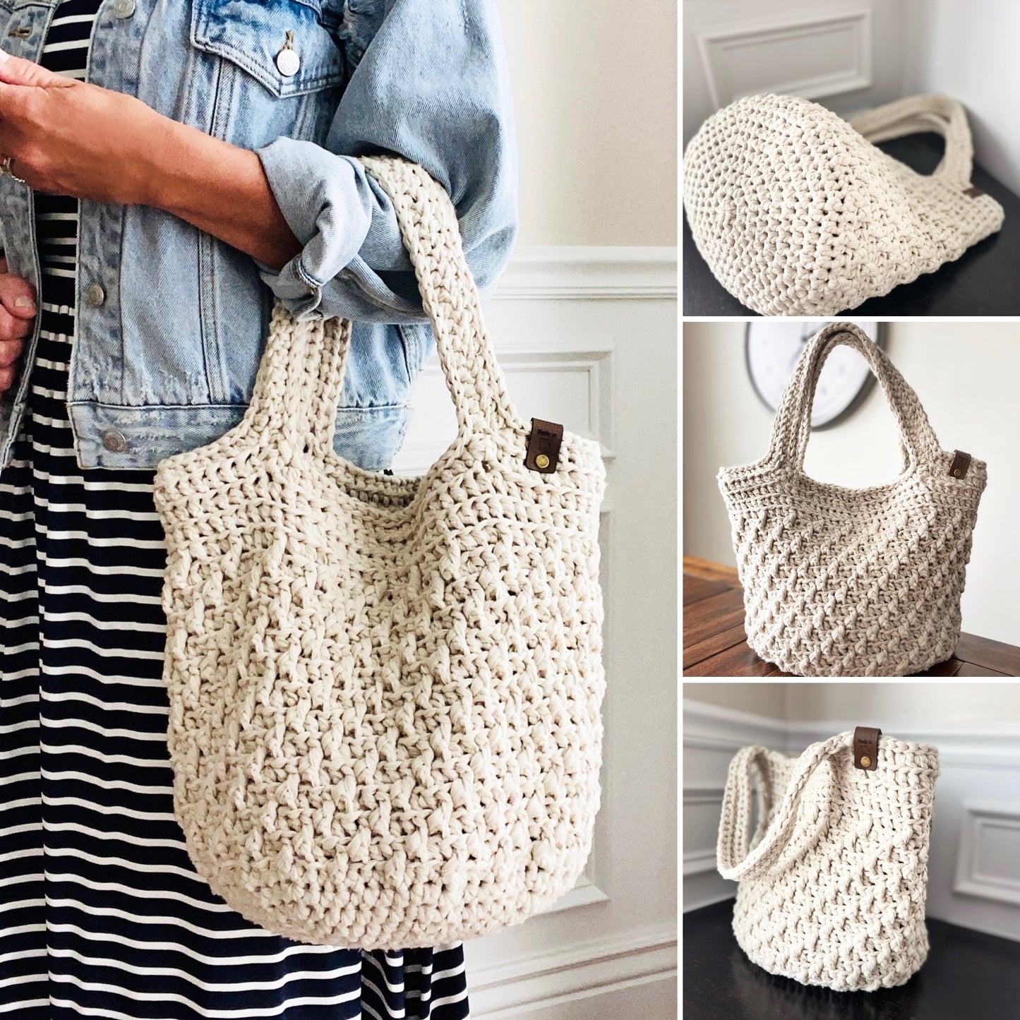 Fashionable Chunky Tote Bag Crochet Pattern