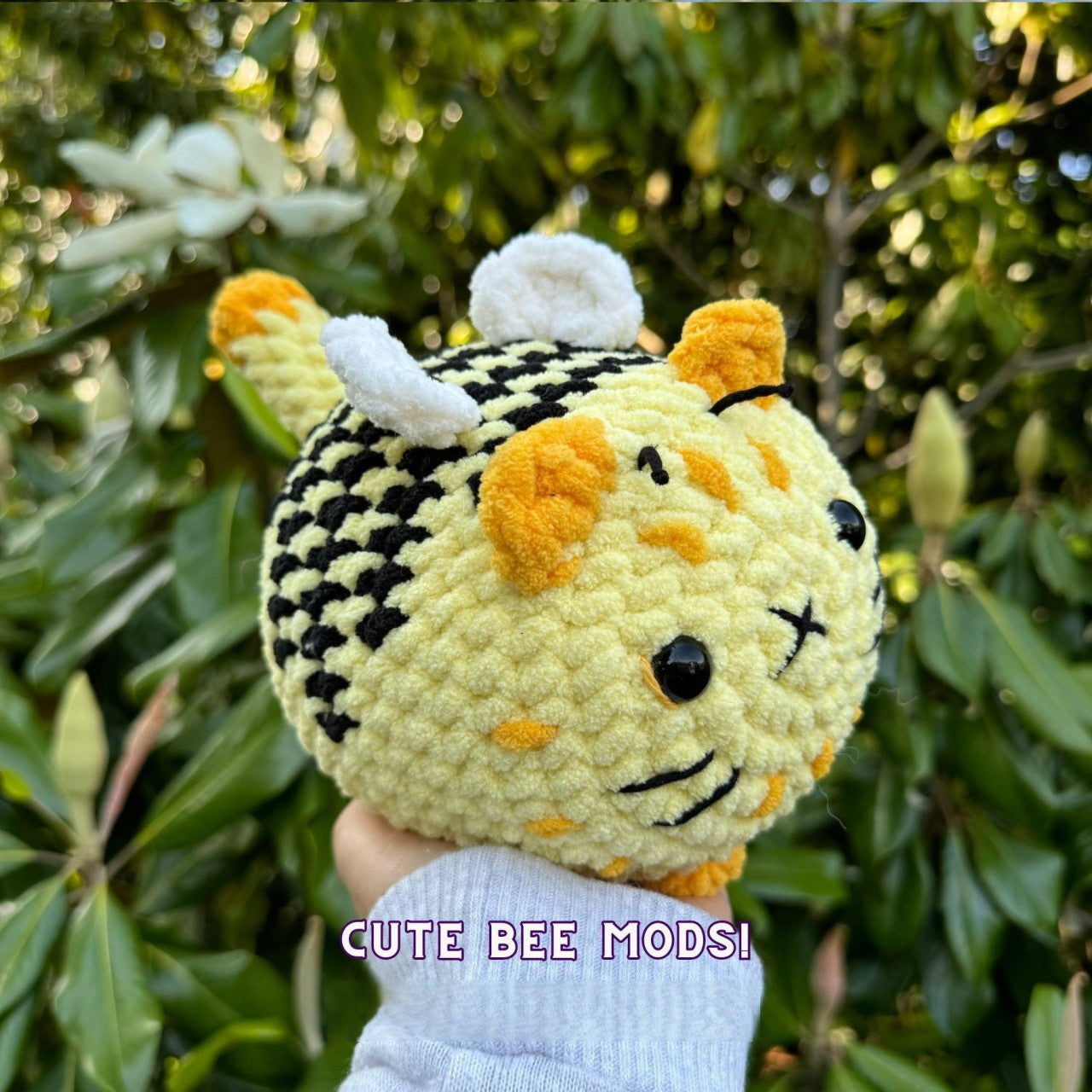 Cat and Friends in Flowers Crochet Pattern