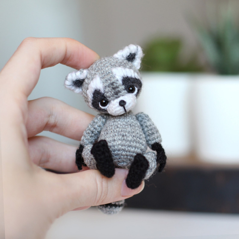 Miniature Raccoon Crochet Pattern