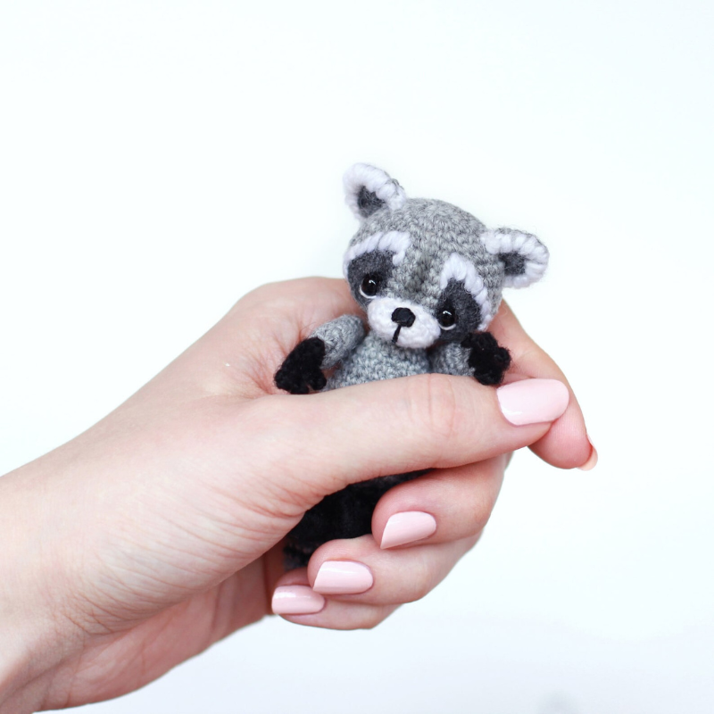 Miniature Raccoon Crochet Pattern