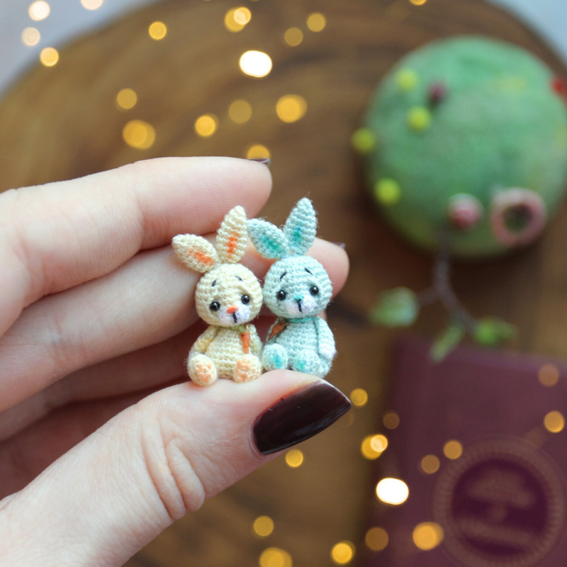 Miniature Bunny Crochet Pattern