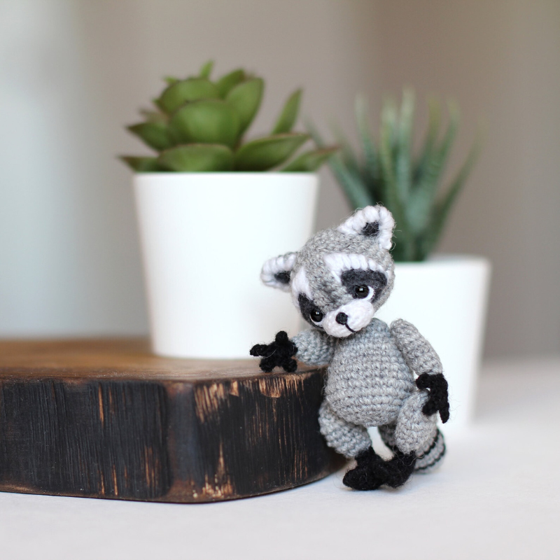 Miniature Raccoon Crochet Pattern