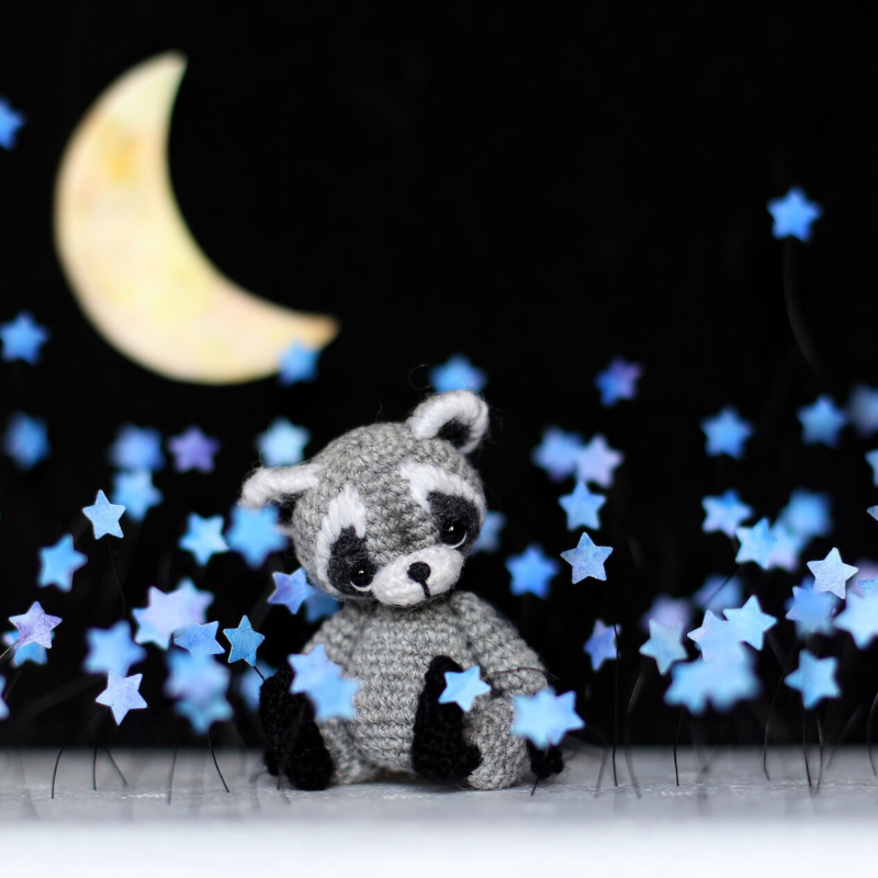 Miniature Raccoon Crochet Pattern