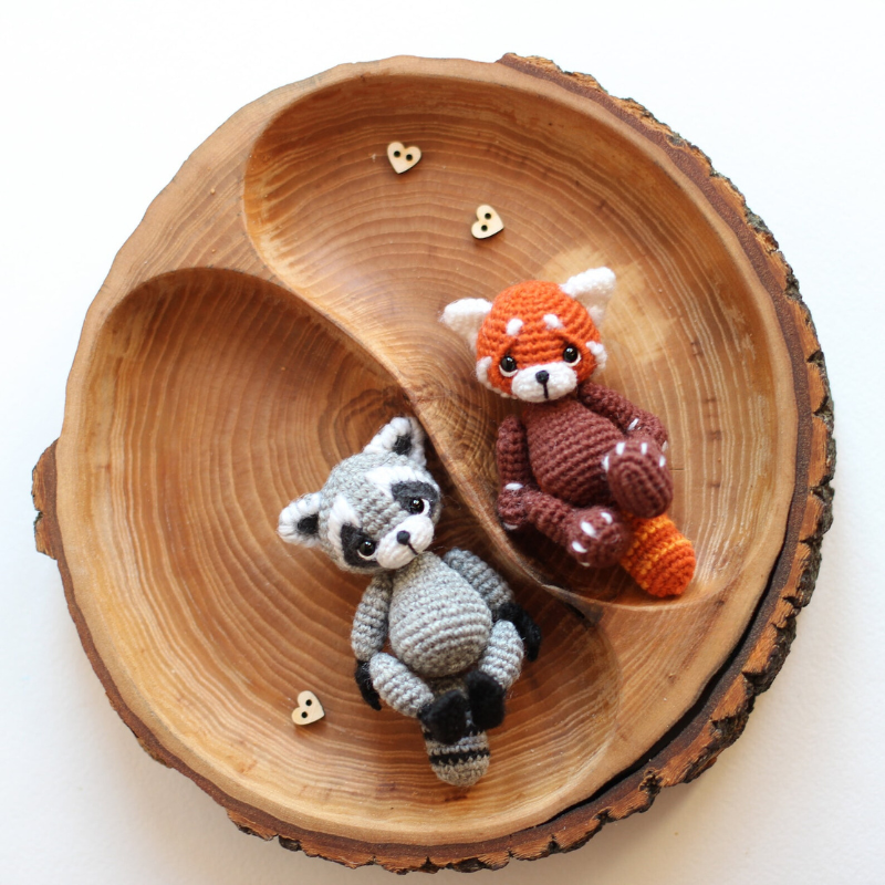 Miniature Raccoon Crochet Pattern