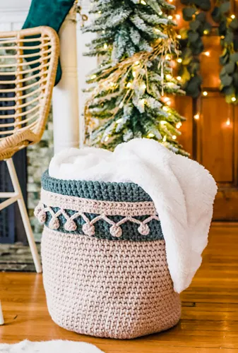 Ember Blossom Basket Crochet Pattern